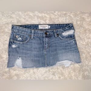 Y2K Abercrombie & Fitch Women's Blue Skirt